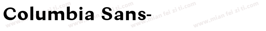 Columbia Sans字体转换